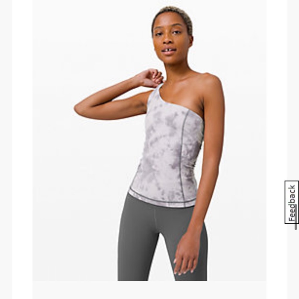 *Worn Once* Lululemon One-Shoulder Tie Dye Tank